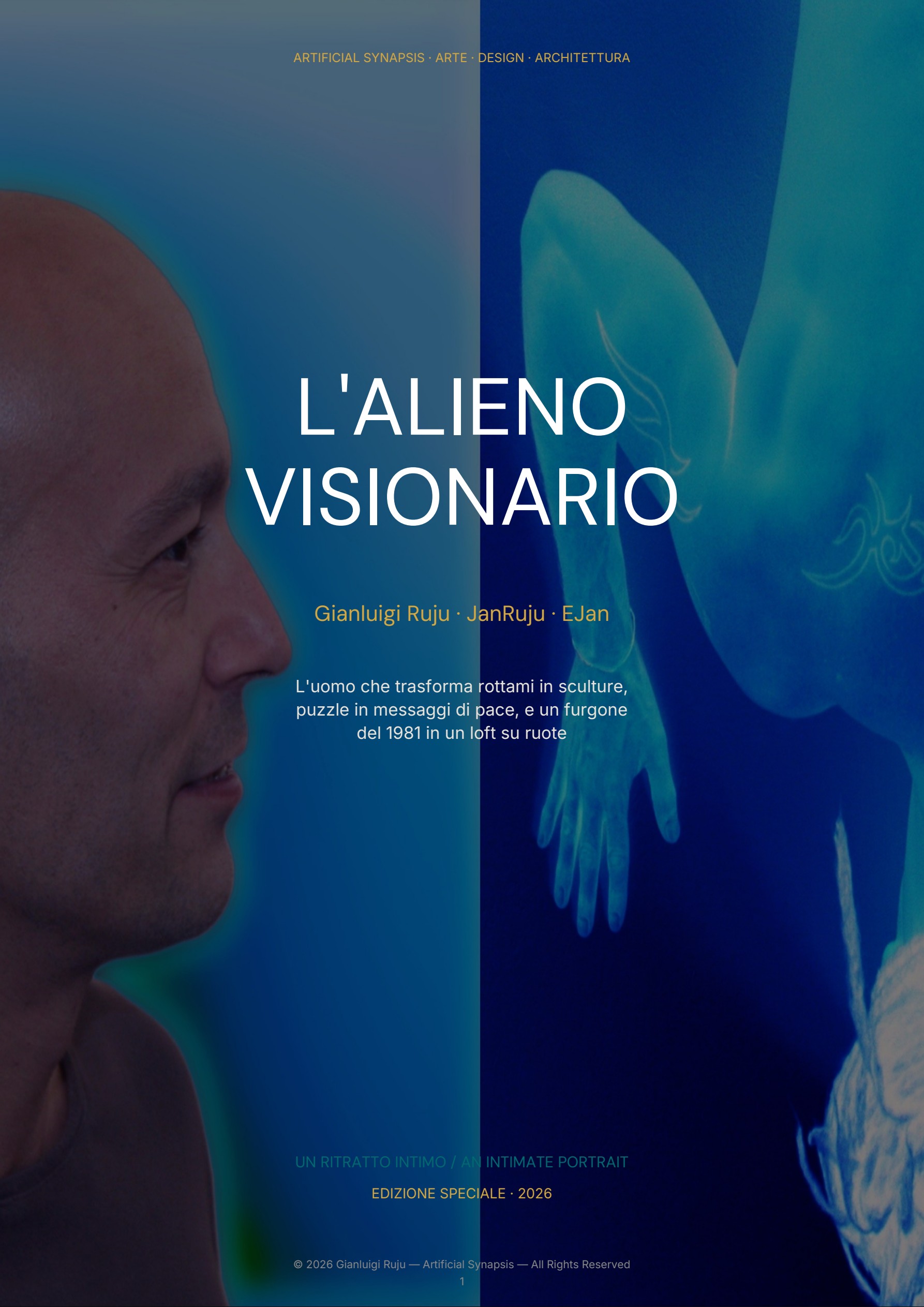 The Visionary Alien — Gianluigi Ruju — Artificial Synapsis — Art, Design, Architecture